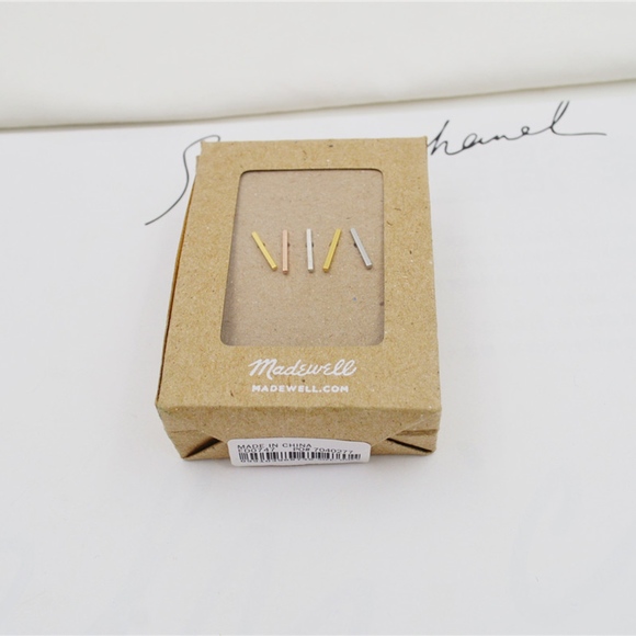 SALEMadewell Mix and Match Bar Stud Earrings - Picture 2 of 5